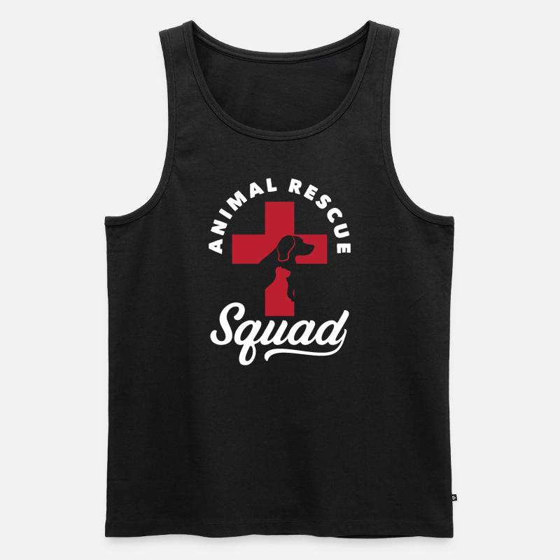 Animal Rescue Squad - Männer Premium Bio Tank Top - Schwarz