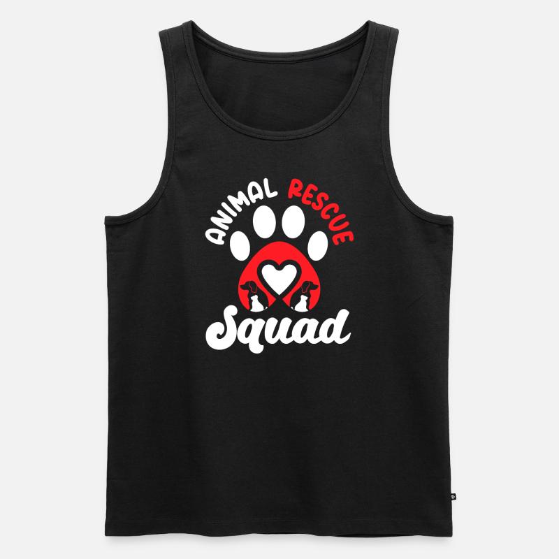 Animal Rescue Squad - Männer Premium Bio Tank Top - Schwarz