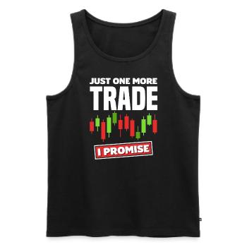 Just One More Trade Investor Day - Männer Premium Bio Tank Top - Schwarz - Vorne - Michal (187cm)