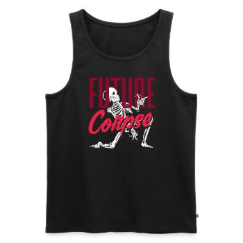 Future Corpse Dark Gothic Squelette - Débardeur bio Premium Homme - noir - Devant - Michal (187cm)