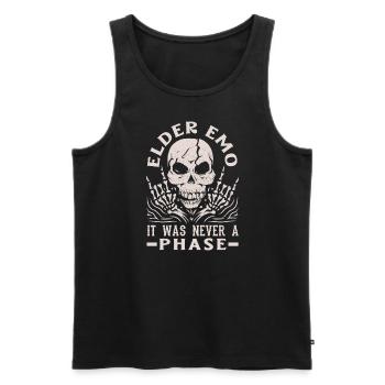 Elder Emo It Was Never A Phase Gothic Skeleton - Men's Premium Organic Tank Top - black - Front - Michal (187cm)