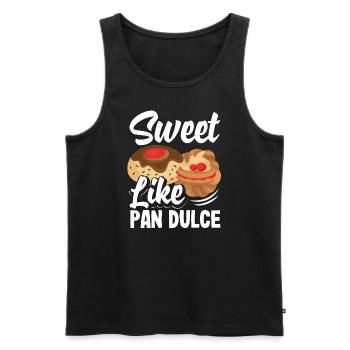 Pan Dulce Design pour un amateur de cuisine mexicaine avec - Débardeur bio Premium Homme - noir - Devant - Michal (187cm)