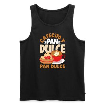 Pan Dulce Design pour un amateur de cuisine mexicaine avec - Débardeur bio Premium Homme - noir - Devant - Michal (187cm)