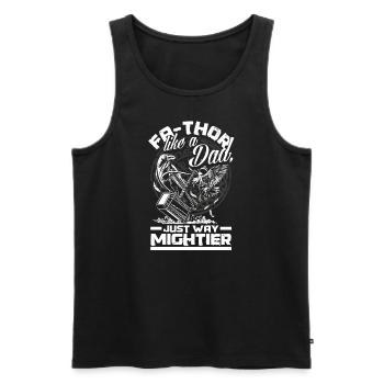 FA-THOR comme un père juste un Viking beaucoup plus puissant - Débardeur bio Premium Homme - noir - Devant - Michal (187cm)