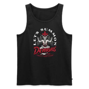 Occult - Men's Premium Organic Tank Top - black - Front - AI Model Male 178 light (178cm)