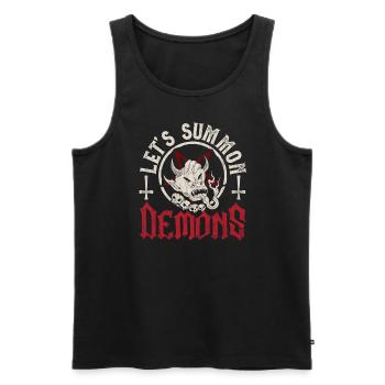 Occult - Men's Premium Organic Tank Top - black - Front - AI Model Male 178 light (178cm)
