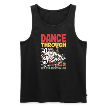 Santa's got the flow, let it snow DJ Xmas Hip Hop - Männer Premium Bio Tank Top - Schwarz - Vorne - Michal (187cm)