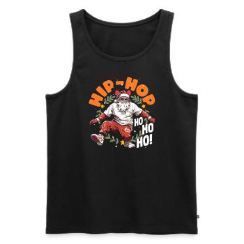 Hip-hop ho ho ho DJ Xmas Hip Hop Breakdance - Débardeur bio Premium Homme - noir - Devant - Michal (187cm)