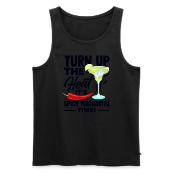 Attenzione Spicy Margarita Cocktail Lover's - Männer Premium Bio Tank Top - Schwarz - Vorne - Michal (187cm)
