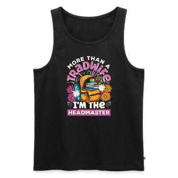 Sip Back Relax and Spice It Up Margarita Mode On - Men's Premium Organic Tank Top - black - Front - AI Model Male 178 light (178cm)