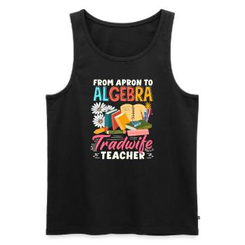 Sip Back Relax and Spice It Up Margarita Mode On - Men's Premium Organic Tank Top - black - Front - AI Model Male 178 light (178cm)