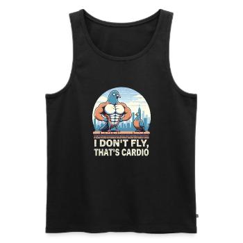 Pigeon Workout Bodybuilding Fitness Gym Muscle - Männer Premium Bio Tank Top - Schwarz - Vorne - AI Model Male 178 light (178cm)