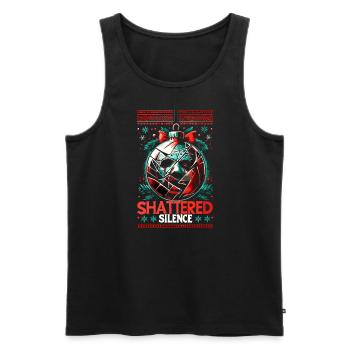 Shattered Silence Christmas Ball Horror Slasher - Männer Premium Bio Tank Top - Schwarz - Vorne - AI Model Male 178 light (178cm)