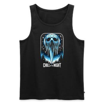 Icicle Impaler - Menacing Winter Night Christmas - Men's Premium Organic Tank Top - black - Front - AI Model Male 178 light (178cm)