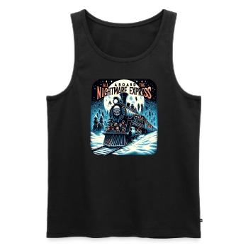All Aboard The Nightmare Express Holiday Horror - Männer Premium Bio Tank Top - Schwarz - Vorne - Michal (187cm)