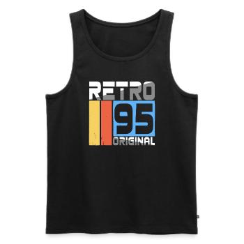 1995 Vintage Classic Retro Limited Edition - Männer Premium Bio Tank Top - Schwarz - Vorne - Michal (187cm)