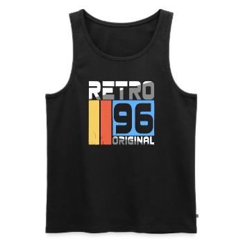 1996 Vintage Classic Retro Limited Edition - Männer Premium Bio Tank Top - Schwarz - Vorne - AI Model Male 178 light (178cm)