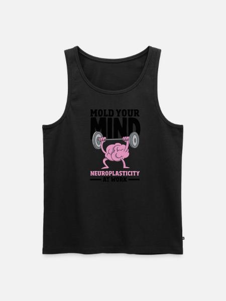 Unlock Your Brain's Potential Neuroplasticity - Men's Premium Organic Tank Top - black