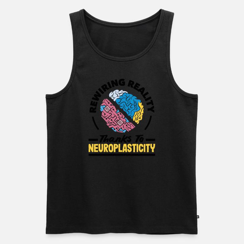 Unlock Your Brain's Potential Neuroplasticity - Männer Premium Bio Tank Top - Schwarz