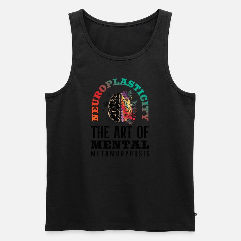 Unlock Your Brain's Potential Neuroplasticity - Männer Premium Bio Tank Top - Schwarz