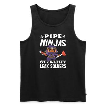 Flow Masters Plumbing Pride Professional Plumber - Männer Premium Bio Tank Top - Schwarz - Vorne - AI Model Male 178 light (178cm)