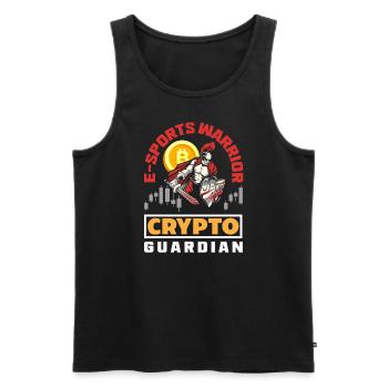 Cryptocurrency Rewards Gaming Blockchain Gamer - Men's Premium Organic Tank Top - black - Front - Michal (187cm)