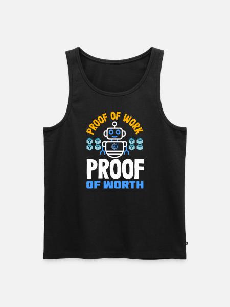 Cryptocurrency AI & Crypto Enthusiast Blockchain - Men's Premium Organic Tank Top - black
