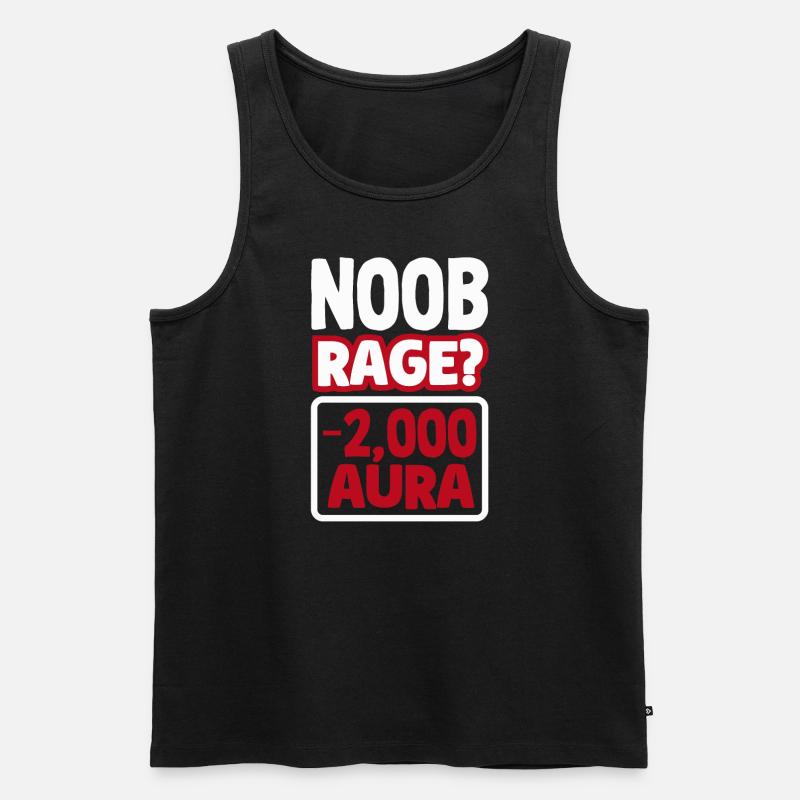 Noob Rage ? -Aura de 2000 - Débardeur bio Premium Homme - noir