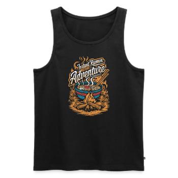 Camping Amateurs de Ramen - Débardeur bio Premium Homme - noir - Devant - Michal (187cm)