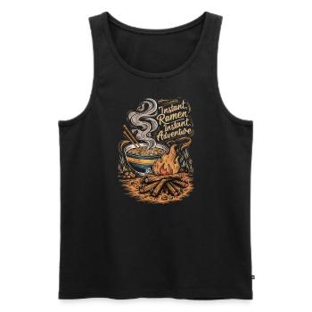 Camping Amateurs de Ramen - Débardeur bio Premium Homme - noir - Devant - Michal (187cm)