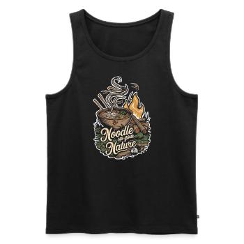 Camping Amateurs de Ramen - Débardeur bio Premium Homme - noir - Devant - Michal (187cm)