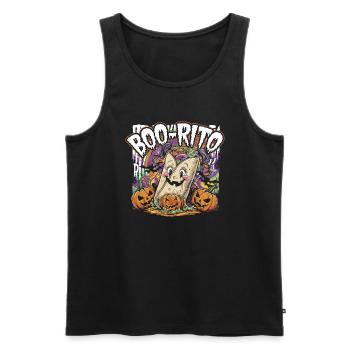 Boo-Rito Halloween Burrito Cute Ghost Pumpkin - Männer Premium Bio Tank Top - Schwarz - Vorne - Michal (187cm)