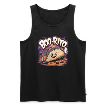 Boo-Rito Halloween Burrito Cute Ghost Pumpkin - Männer Premium Bio Tank Top - Schwarz - Vorne - Michal (187cm)