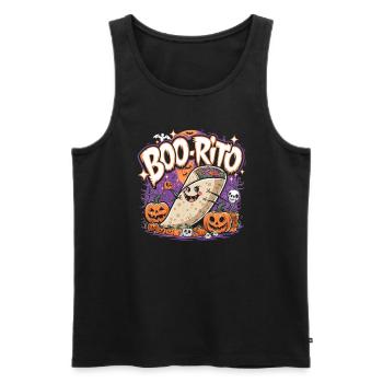 Boo-Rito Halloween Burrito Cute Ghost Pumpkin - Männer Premium Bio Tank Top - Schwarz - Vorne - Michal (187cm)