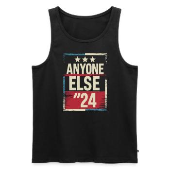Anyone Else Election 2024 - Men's Premium Organic Tank Top - black - Front - AI Model Male 178 light (178cm)
