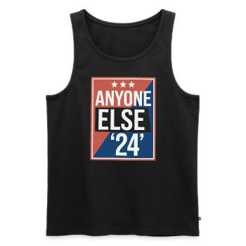 Anyone Else Election 2024 - Men's Premium Organic Tank Top - black - Front - AI Model Male 178 light (178cm)