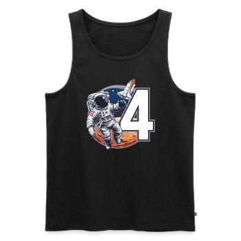 5th Birthday Astronaut Space Adventure for Boys - Männer Premium Bio Tank Top - Schwarz - Vorne - Michal (187cm)