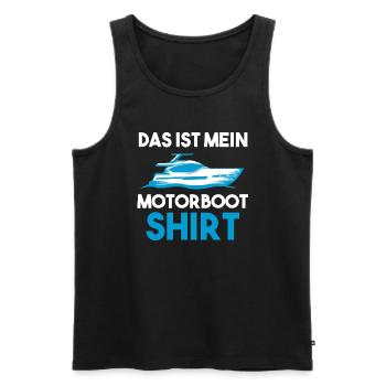 Motorboot Boot Bootfahren Geschenk - Männer Premium Bio Tank Top - Schwarz - Vorne - Michal (187cm)