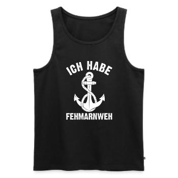 Fehmarn Norddeutschland Ostsee Geschenk - Männer Premium Bio Tank Top - Schwarz - Vorne - Michal (187cm)