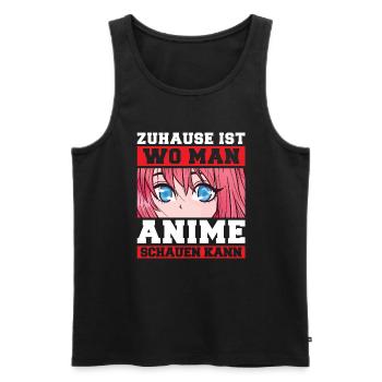Otaku Japan Anime Merch Anime Merch Geschenk - Männer Premium Bio Tank Top - Schwarz - Vorne - Michal (187cm)