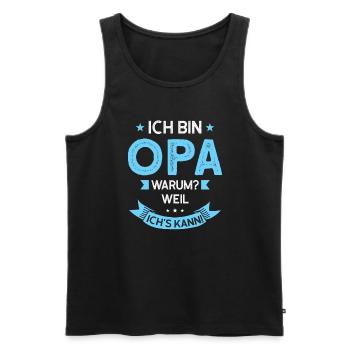 Opas Opa Opas Geschenk - Männer Premium Bio Tank Top - Schwarz - Vorne - AI Model Male 178 light (178cm)