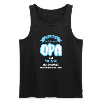 Opas Opa Opas Geschenk - Männer Premium Bio Tank Top - Schwarz - Vorne - AI Model Male 178 light (178cm)