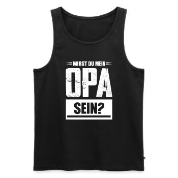 Opas Opa Opas Geschenk - Männer Premium Bio Tank Top - Schwarz - Vorne - AI Model Male 178 light (178cm)