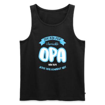 Opas Opa Opas Geschenk - Männer Premium Bio Tank Top - Schwarz - Vorne - AI Model Male 178 light (178cm)