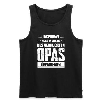 Opas Opa Opas Geschenk - Männer Premium Bio Tank Top - Schwarz - Vorne - AI Model Male 178 light (178cm)