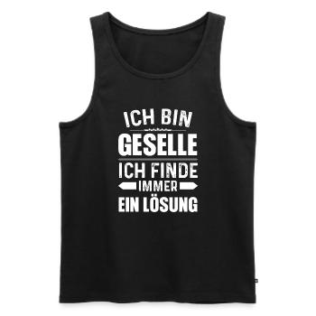 Geselle 2023 Geselle Geselle bestanden Geschenk - Männer Premium Bio Tank Top - Schwarz - Vorne - Michal (187cm)