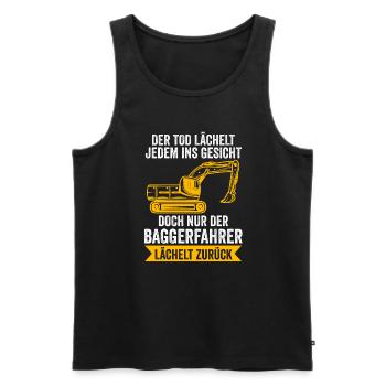Baggerfahrer Job Baggerführer Geschenk - Männer Premium Bio Tank Top - Schwarz - Vorne - Michal (187cm)