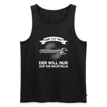 Techniker Beruf Ingenieur Geschenk - Männer Premium Bio Tank Top - Schwarz - Vorne - Michal (187cm)