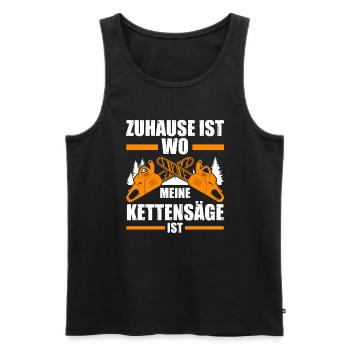 Baumpfleger Forstwirt Arborist Geschenk - Männer Premium Bio Tank Top - Schwarz - Vorne - AI Model Male 178 light (178cm)