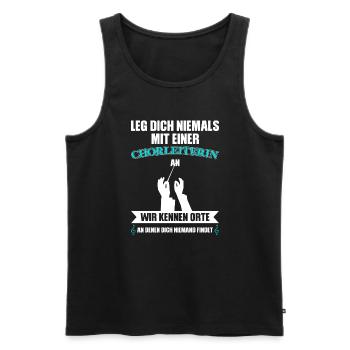 Chorleiterin Beruf Chorleitung Geschenk - Männer Premium Bio Tank Top - Schwarz - Vorne - AI Model Male 178 light (178cm)
